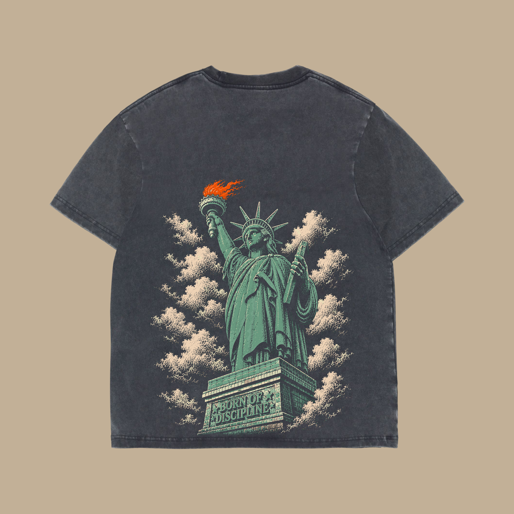 Lady Liberty- Heavyweight Vintage Tee
