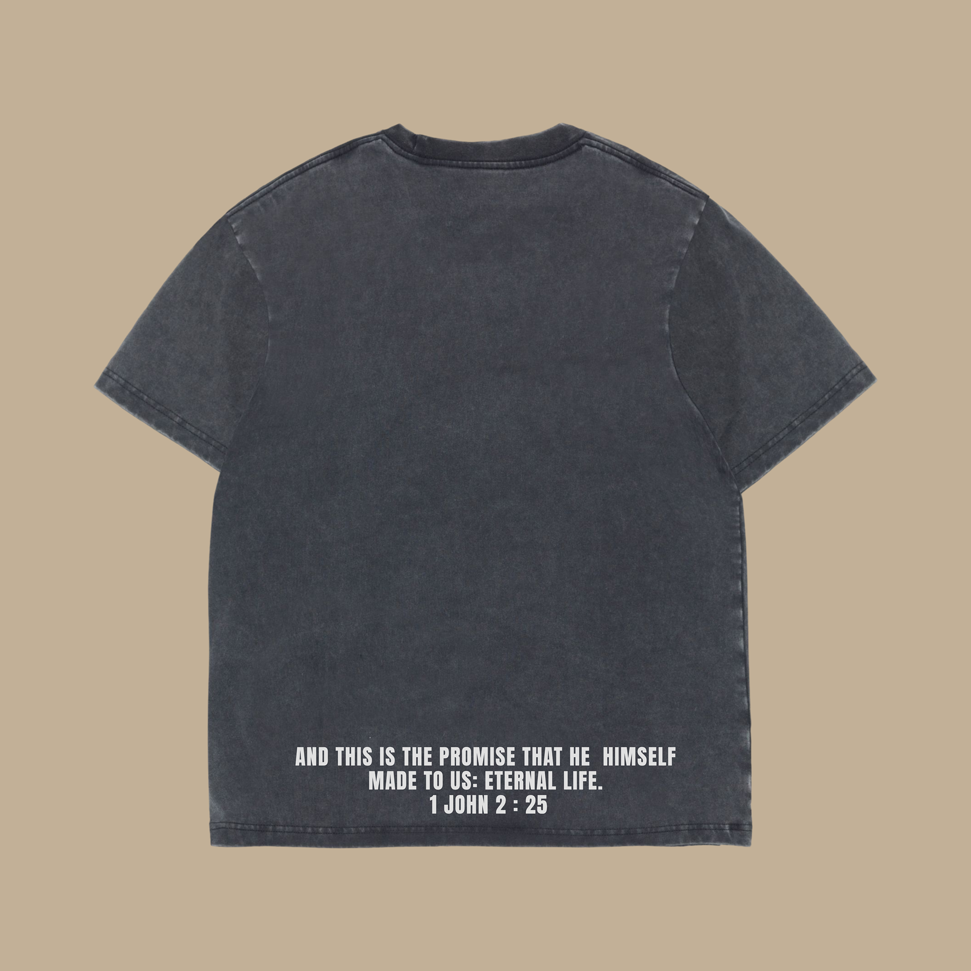Eternally Blessed Grey- Heavyweight Vintage Tee