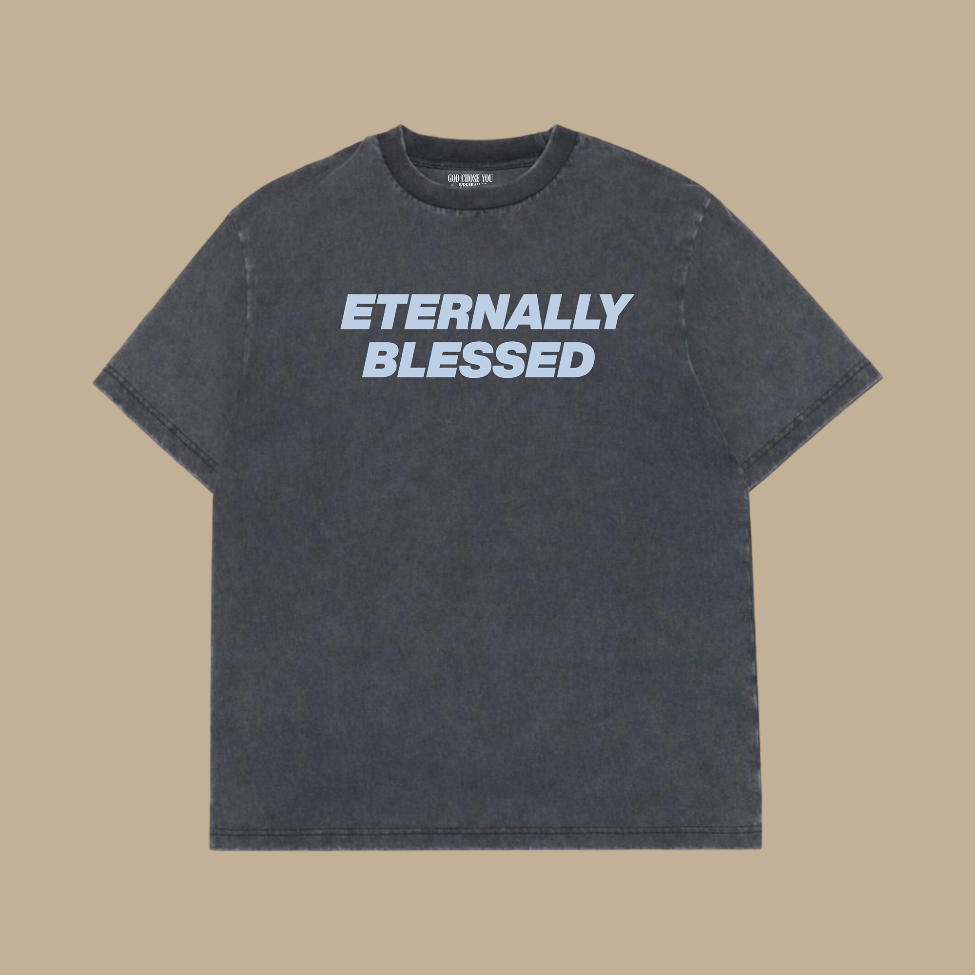 Eternally blessed Blue- Heavyweight Vintage Tee