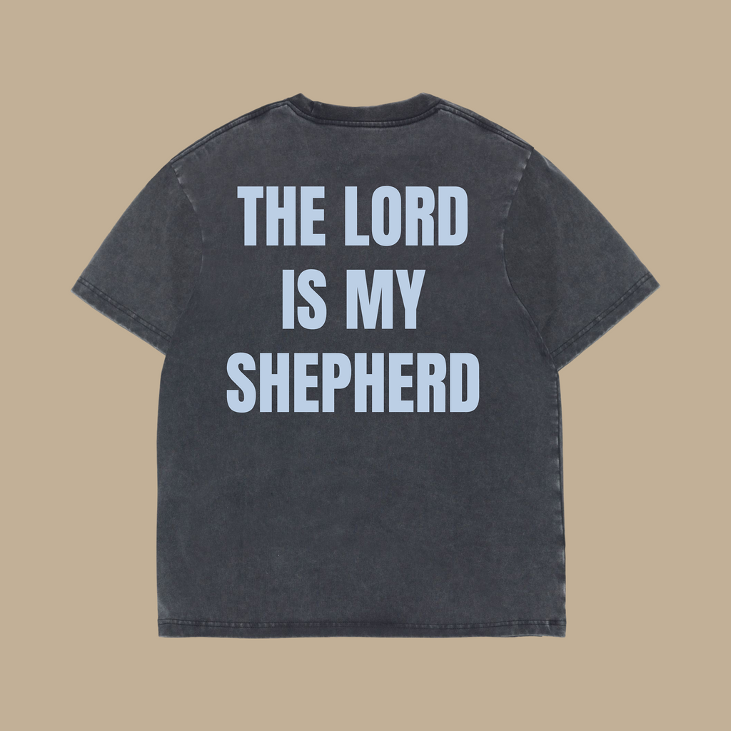 The Lord Is My Shepard Blue- Heavyweight Vintage Tee