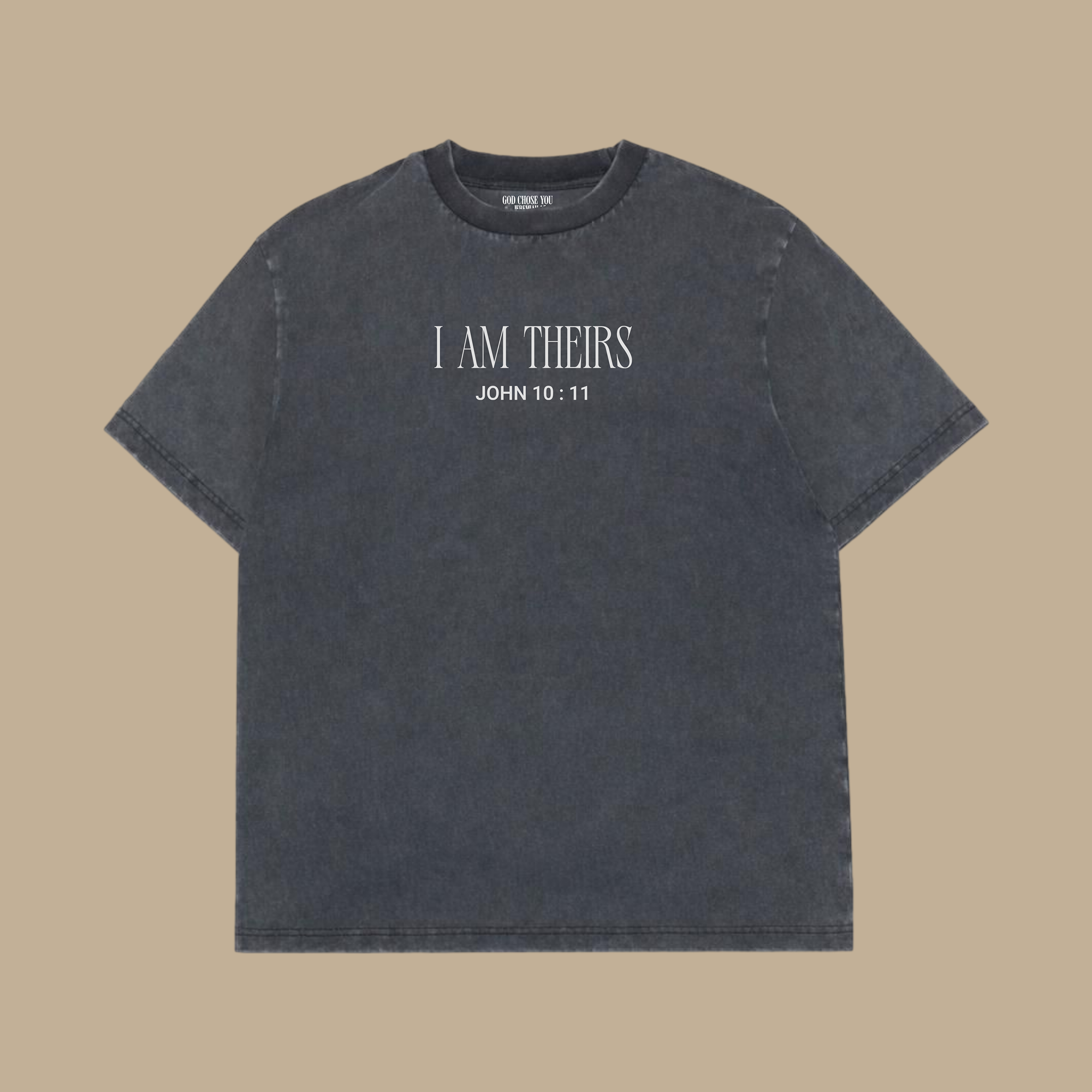 The Lord Is My Shepard Grey- Heavyweight Vintage Tee