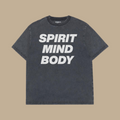 Spirit Mind Body Grey- Heavyweight Vintage Tee