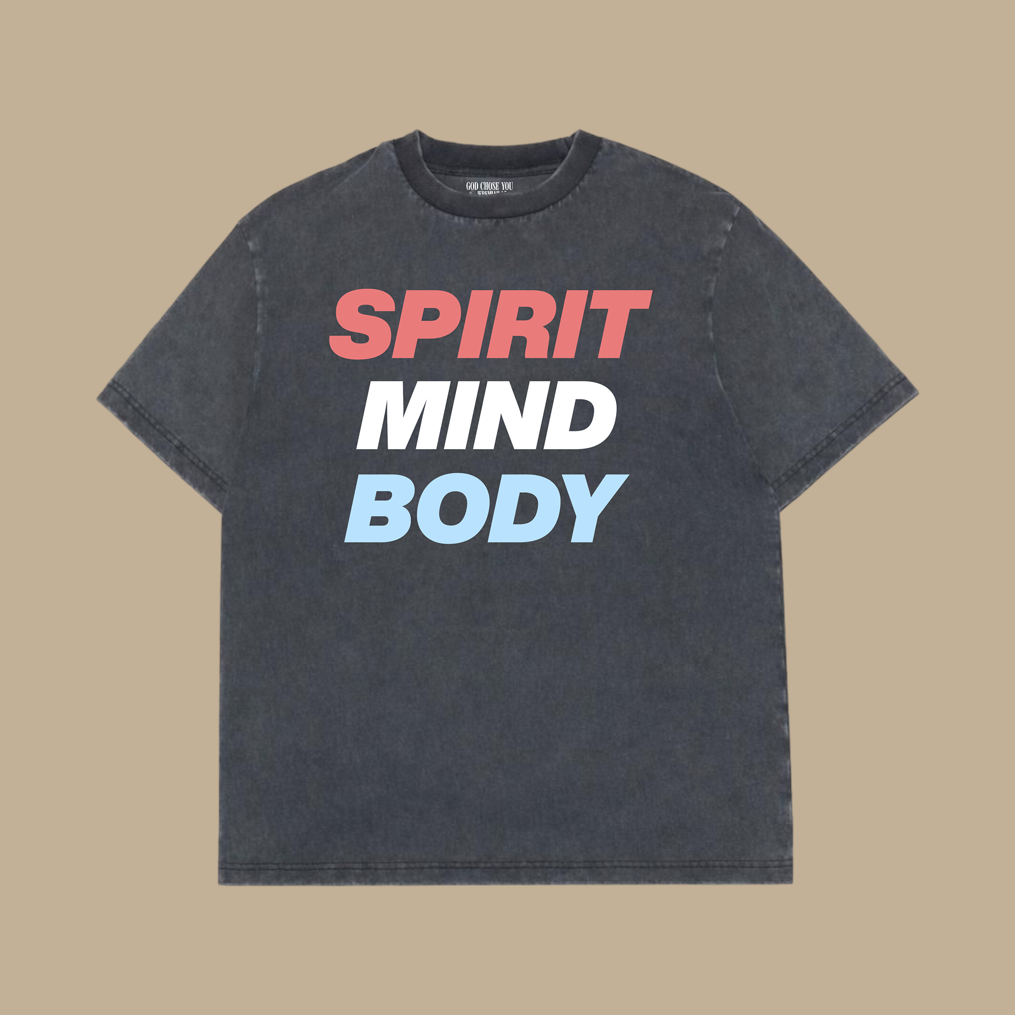 Spirit Mind Body- Heavyweight Vintage Tee