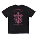 7.5oz Premium Heavyweight Tee- Pink Front + Back Print