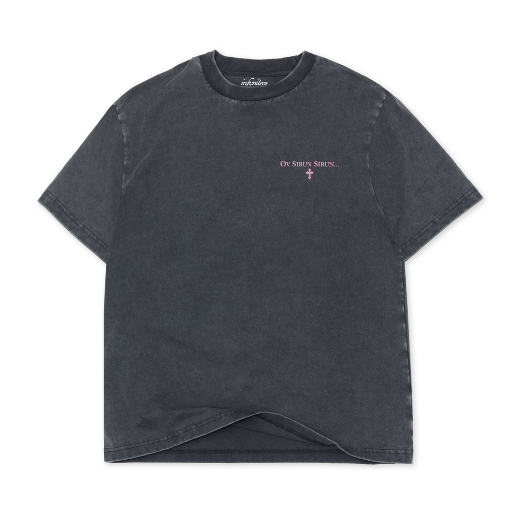7.5oz Premium Heavyweight Tee- Pink Front + Back Print