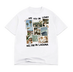 Casa Del Mar Heavyweight White Shirts Print Front + Back