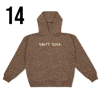 Hoodie Embroidered Leopard (Creme thread)